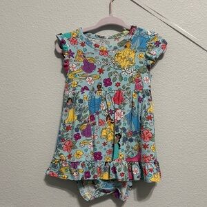 Posh Peanut Disney Princess Bodysuit Twirl Dress